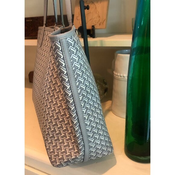 TORY BURCH Tote Bag French Gray T Zag - Picture 6 of 15